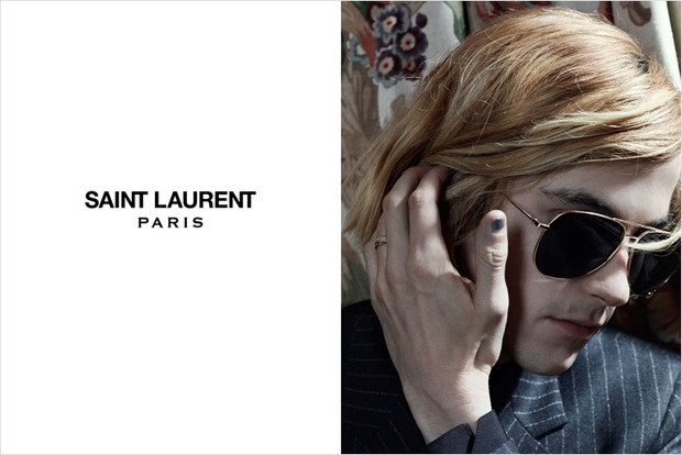 Cole Smith w kampanii Saint Laurent Paris jesień-zima 2013, fot. Hedi Slimane