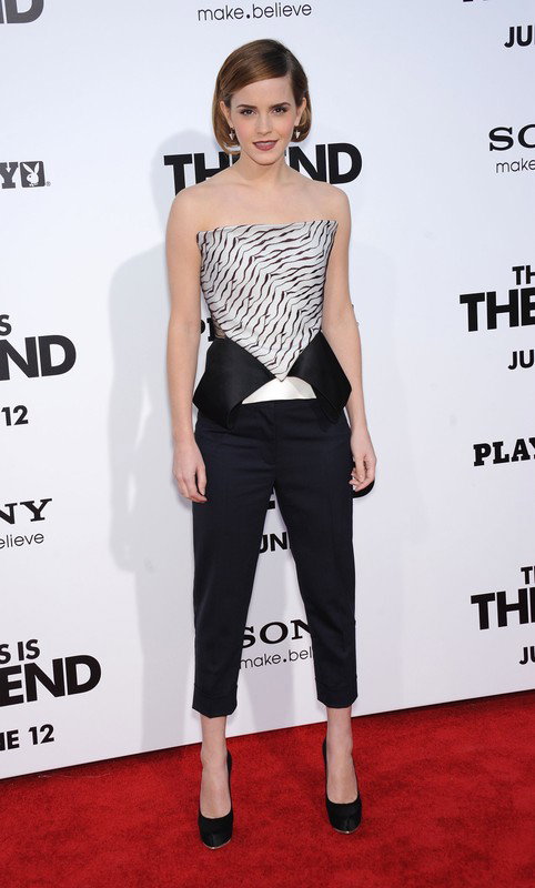 Top 10 ELLE.pl: Emma Watson w gorsecie Roland Mouret i spodniach-cygaretkach 3.1 Philip Lim na premierze filmu "This is the End" w Los Angeles, fot. East News