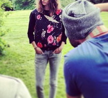 Freja Beha Erichsen dla RESERVED: pierwsze zdjęcia z planu