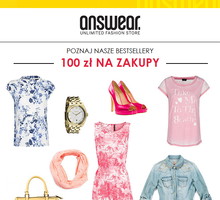 100 zł na zakupy w ANSWEAR.COM!