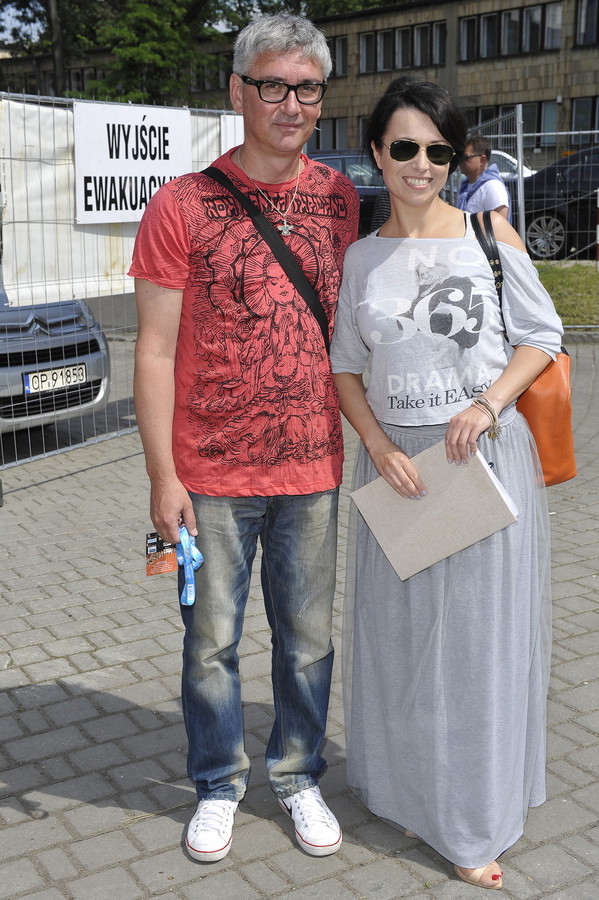 Gwiazdy na festiwalu w Opolu 2013: Artur Orzech i Katarzyna Pakosińska, fot. Akpa