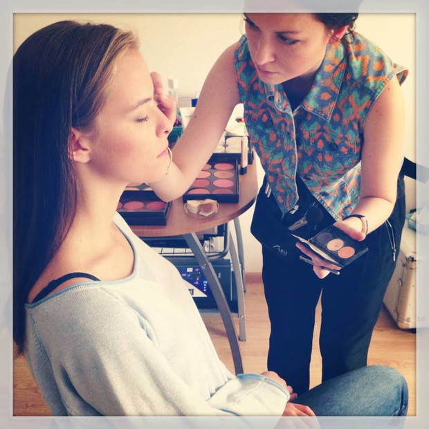 Zuzanna Kołodziejczyk - backstage sesji zdjęciowej z Taryllem, fot. FB Taryll Portrait Photographer