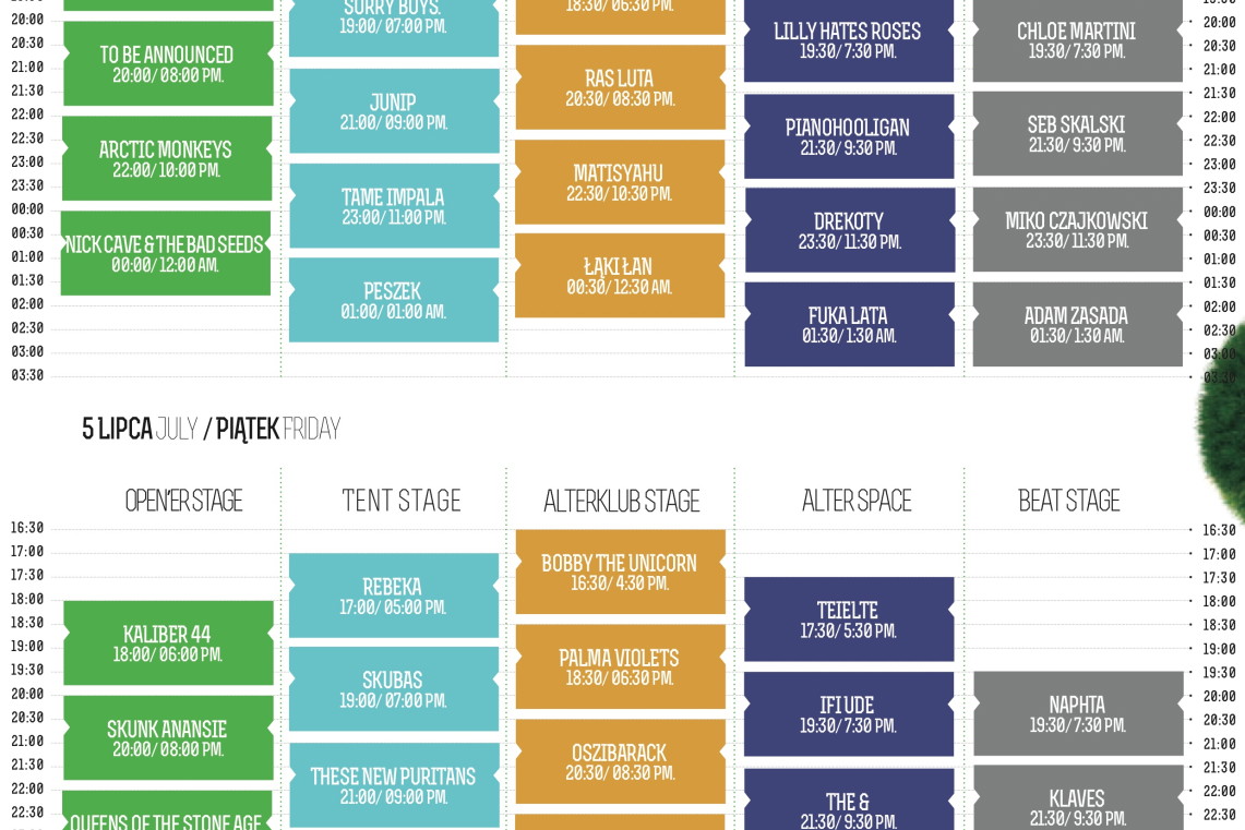 Open'er 2013: znamy line up