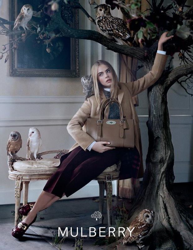 Cara Delevingne w kampanii Mulberry jesień-zima 2013