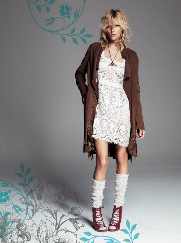 Anja Rubik dla Free People - lookbook czerwiec 2013