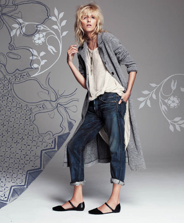 Anja Rubik dla Free People - lookbook czerwiec 2013