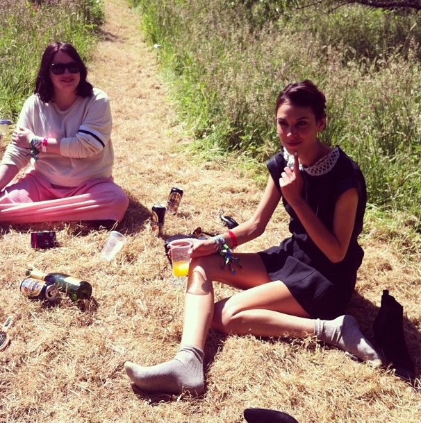 Gwiazdy na Twitterze: Glastonbury Festival 2013, fot. instagram Peaches Geldof
