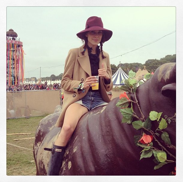 Gwiazdy na Twitterze: Glastonbury Festival 2013, fot. instagram Pixie Geldof