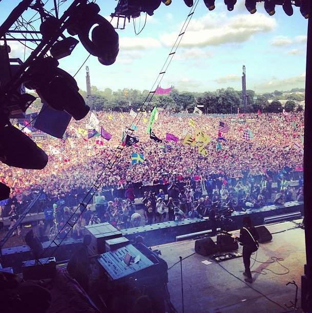 Gwiazdy na Twitterze: Glastonbury Festival 2013, fot. instagram Rita Ora