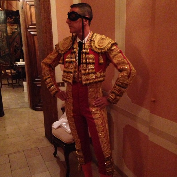 Stefano Gabbana jako torreador, Un Ballo in Maschera Dolce & Gabbana w Wenecji, fot. Instagram