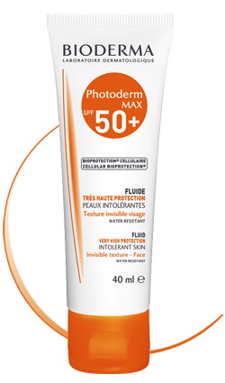 Bioderma Photoderm Max Fluid SPF 50+/UVA 38 przeznaczony dla skóry, która jest bardzo jasna oraz dla skóry wystawionej na ekstremalne działanie słońca (tropiki, góry), cena: ok. 65zł, fot. materiały p