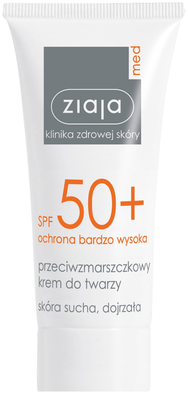 Przeciwzmarszczkowy krem do twarzy skóra sucha, dojrzała - zapewnia bardzo wysoką ochronę przed promieniowaniem UVA i UVB. Nawilża, poprawia gładkość i miękkość naskórka, cena: 13,50zł, fot. mater