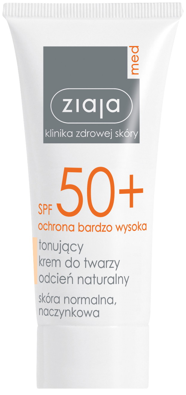 Tonujący krem do twarzy odcień naturalny skóra normalna, naczynkowa - krem zapewnia bardzo wysoką ochronę przed promieniowaniem UVA i UVB. Chroni naskórkowe zmiany barwnikowe, wyrównuje koloryt i kryje