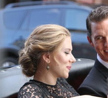 Scarlett Johansson i Matthew McConaughey na planie reklamy "The One", fot. Instagram