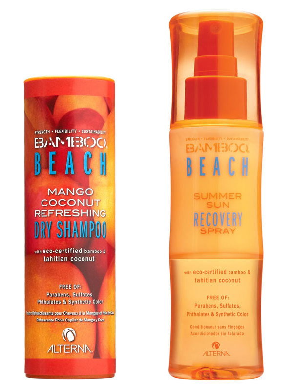 1. Summer Ocean Waves, 100 ml, 111 PLN  2. Summer Sun Recovery Spray - letni spray naprawczy 125 ml, 111PLN 3. Mango Coconut Refreshing Dry Shampoo - suchy szampon, 37g,111PLN 
