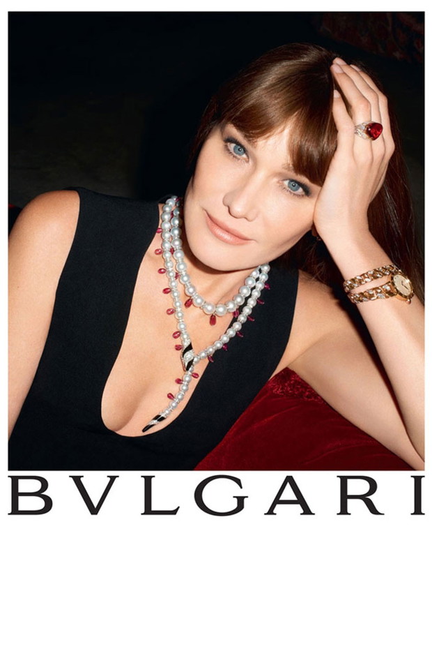 Carla Bruni-Sarkozy reklamuje biżuterię Bulgari