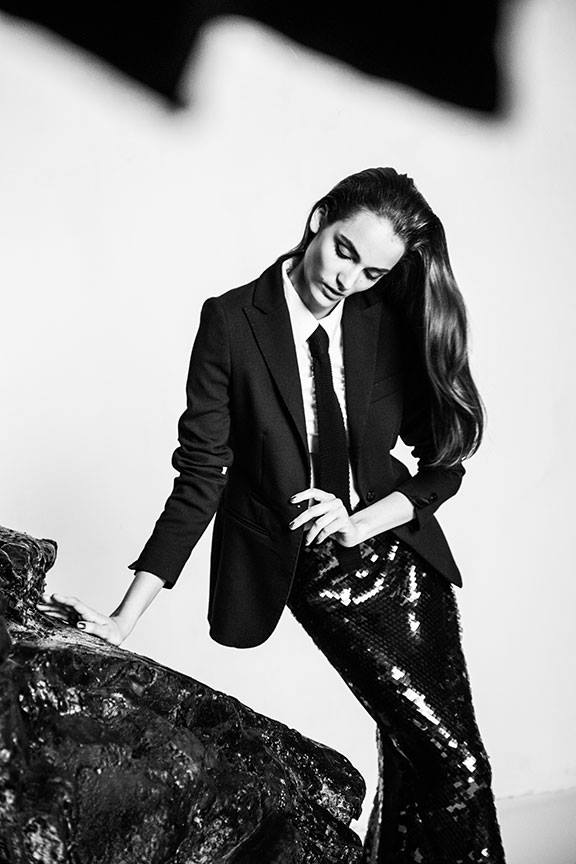 Zuzanna Bijoch na planie kampanii SIMPLE CP jesień-zima 2013