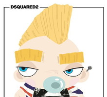 Upominki dla małego księcia od projektantów: punkowa wersja małego księcia, Dsquared2