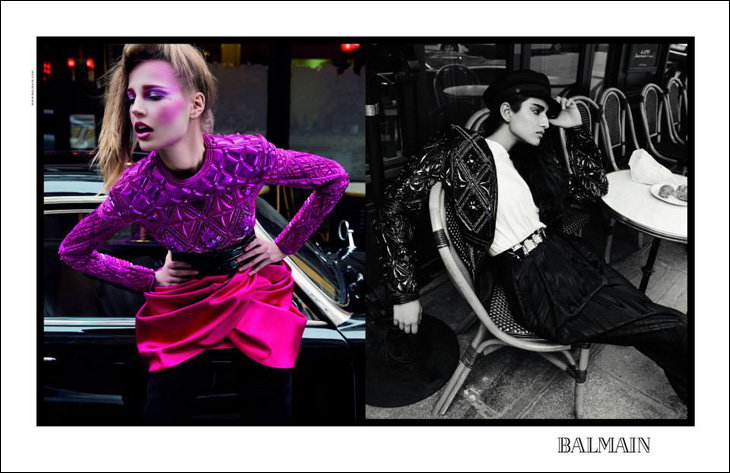 Balmain, kampania na sezon jesień-zima 2013, fot. materiały prasowe