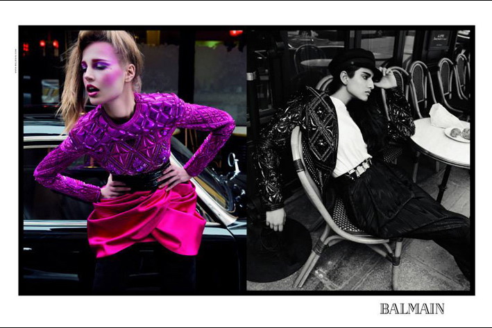 Balmain, kampania na sezon jesień-zima 2013, fot. materiały prasowe