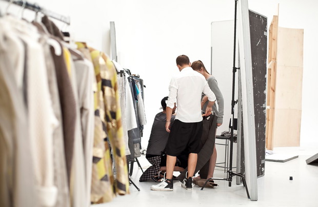 Backstage sesji, Łukasz Jemioł, fot. Anna Dobrowolańska