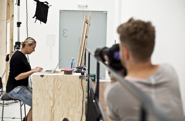 Backstage sesji, Łukasz Jemioł, fot. Anna Dobrowolańska