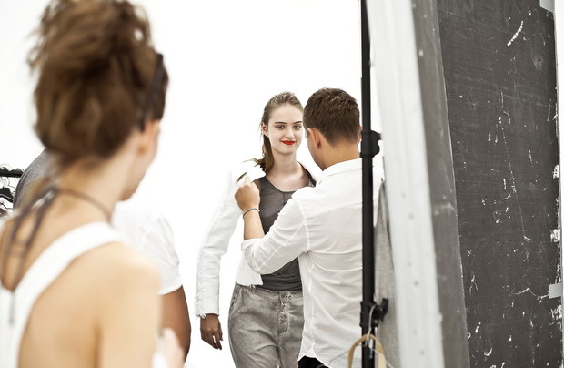 Backstage sesji, Łukasz Jemioł, fot. Anna Dobrowolańska