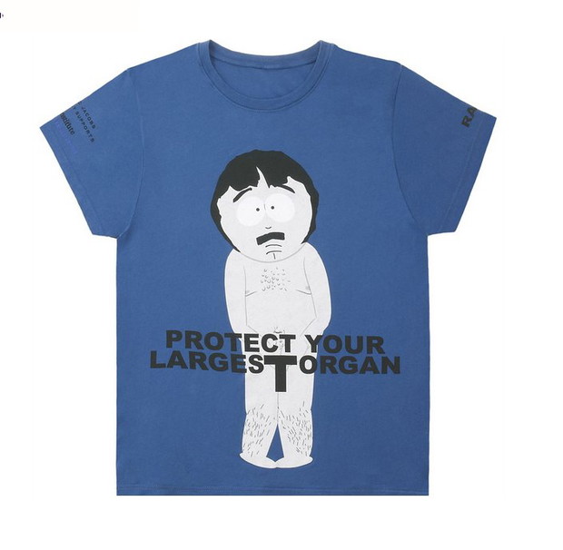 Randy Marsh z South Park na t-shircie Protect The Skin You