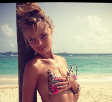 Piękna Magdalena Frąckowiak na planie z Victoria's Secret