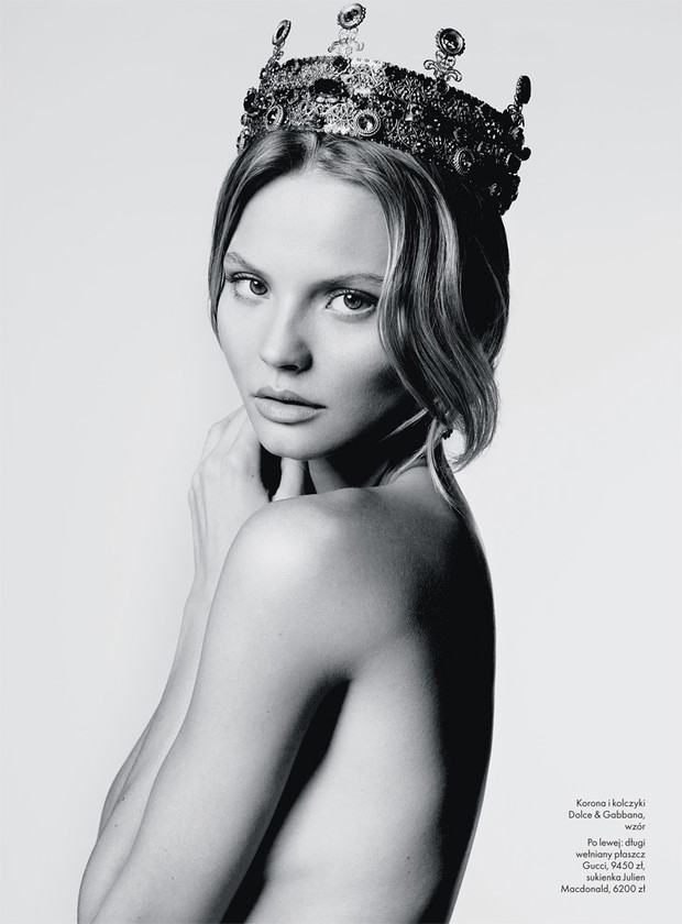 Magdalena Frąckowiak w sesji dla ELLE Polska wrzesień 2013