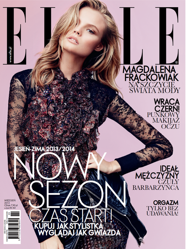 Magdalena Frąckowiak w sesji dla ELLE Polska wrzesień 2013