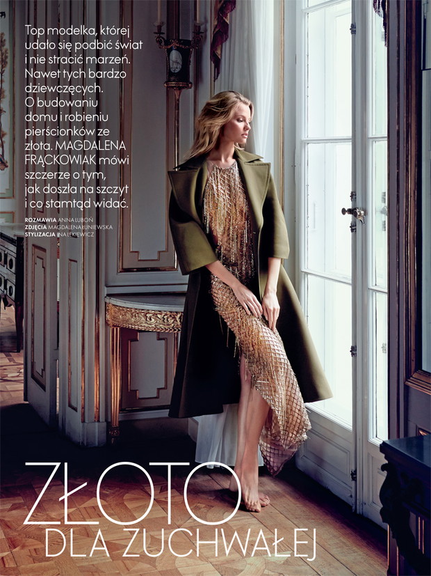 Magdalena Frąckowiak w sesji dla ELLE Polska wrzesień 2013