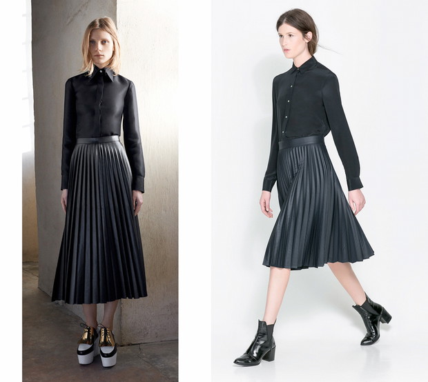 Céline Pre-Fall 2013 (premiera 01.2013) VS. Zara Pre-Fall (premiera 8.2013), kolaż ELLE