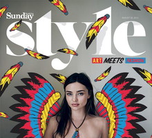 Miranda Kerr w artystycznym projekcie dla "Sunday Style"