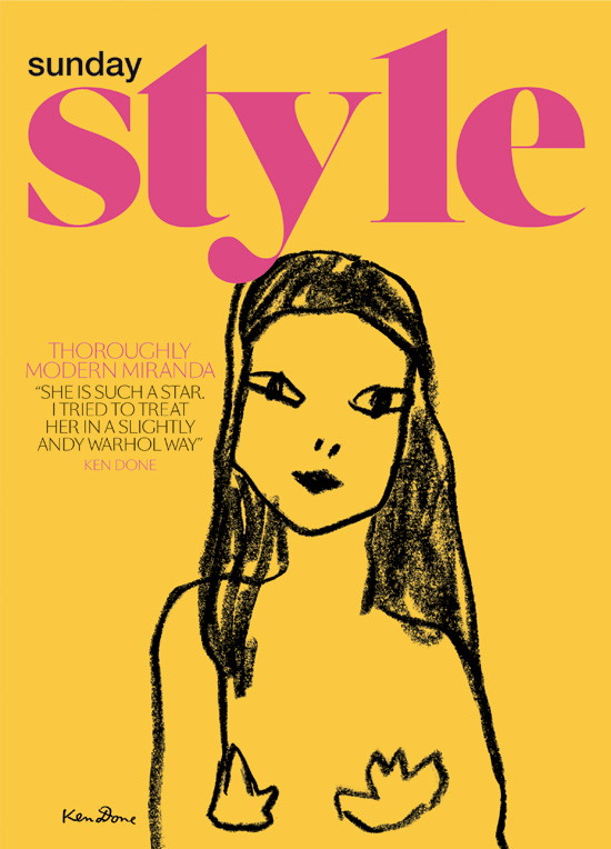 Miranda Kerr w artystycznym projekcie dla Sunday Style