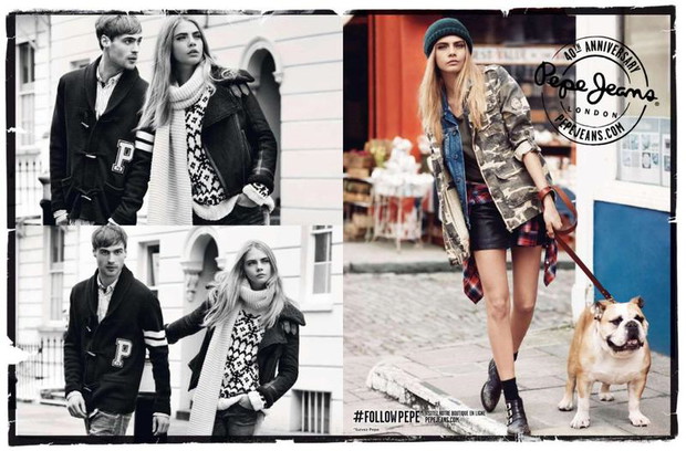 Cara Delevingne w kampanii Pepe Jeans jesień-zima 2013