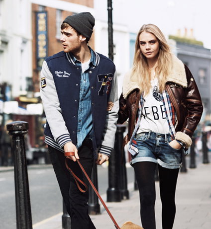 Cara Delevingne w kampanii Pepe Jeans jesień-zima 2013