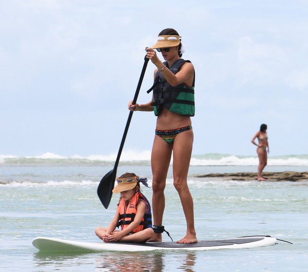 Trening gwiazd - paddleboarding