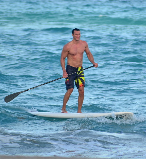 Trening gwiazd - paddleboarding