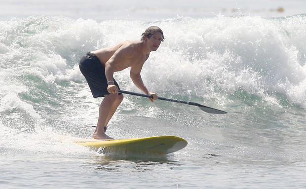 Trening gwiazd - paddleboarding