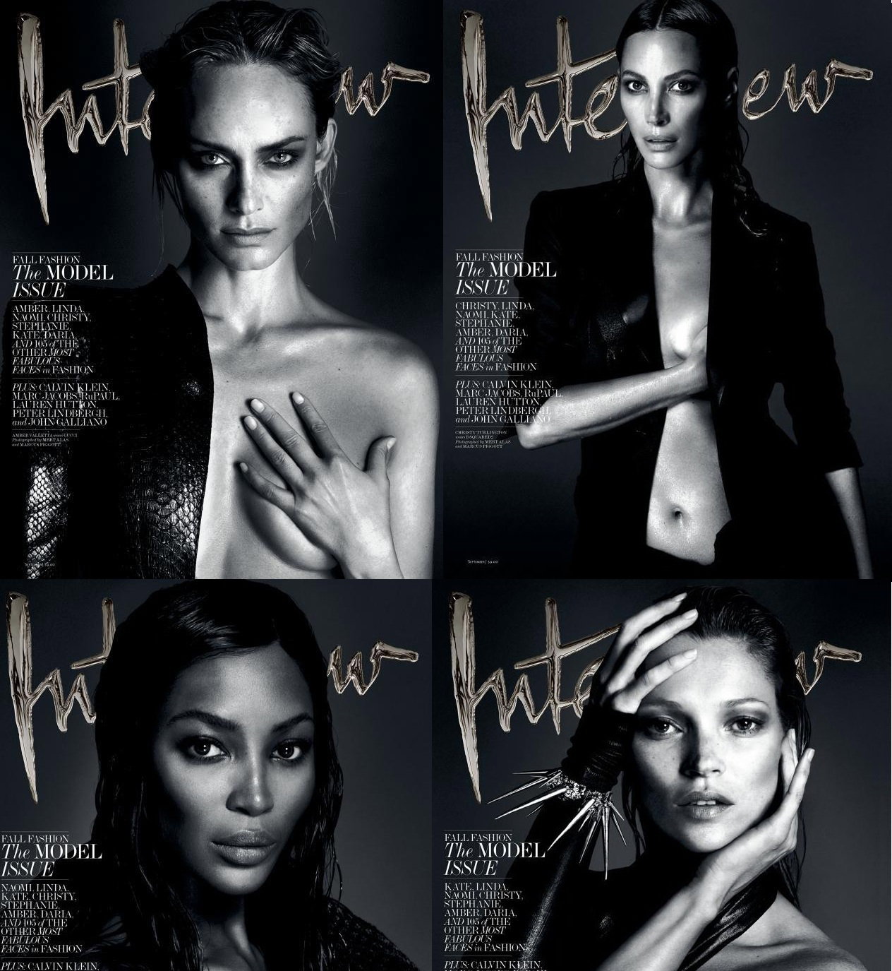 Supermodelki we wrześniowym Interview Magazine