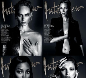 Supermodelki we wrześniowym Interview Magazine