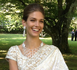 Kendra Spears w ślubnym sari, fot. Twitter @Kendra_Spears