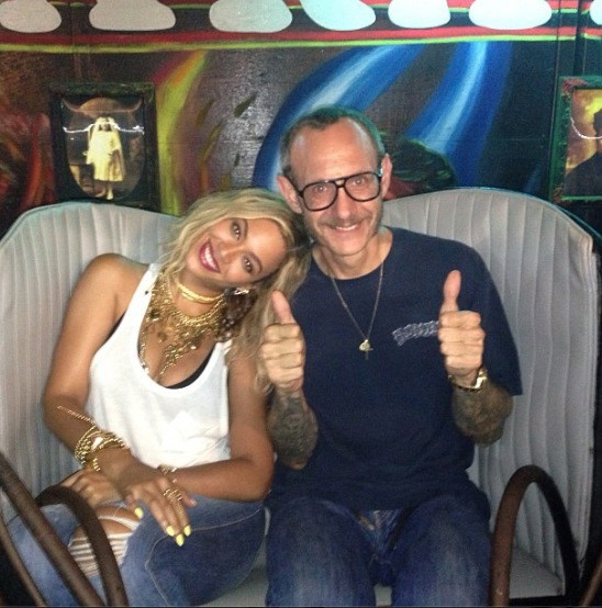 Beyonce i Terry Richardson, fot. Instagram