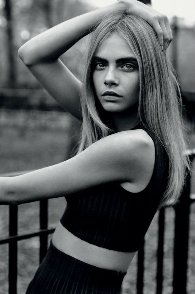 Cara Delevingne w sesji okładkowej dla Industrie Magazine #6, fot.  Alasdair McLellan
