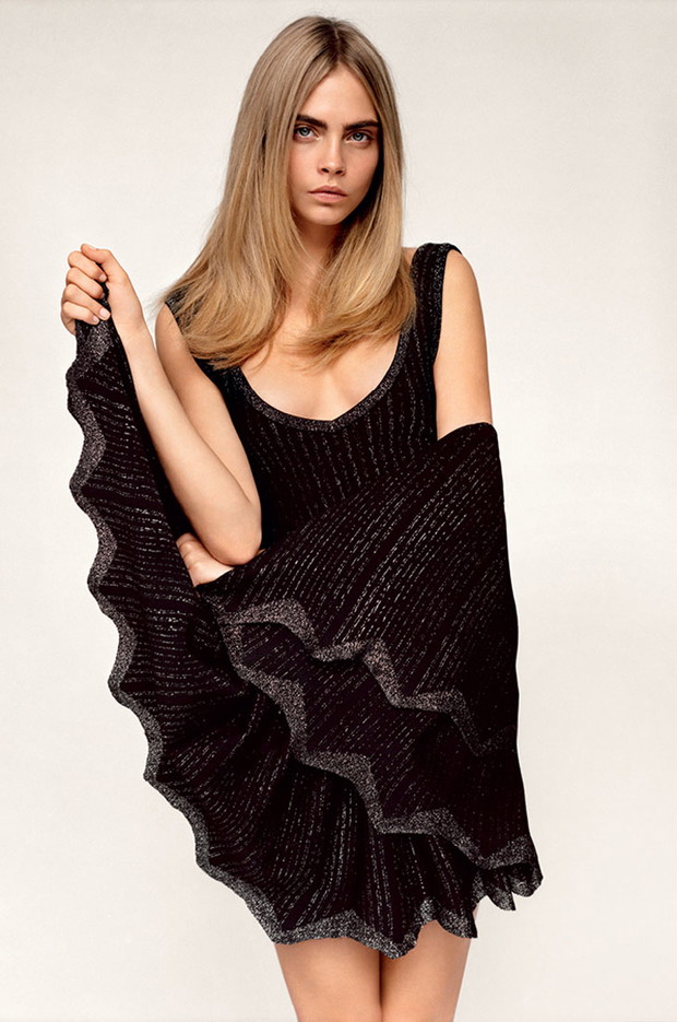 Cara Delevingne w sesji okładkowej dla Industrie Magazine #6, fot.  Alasdair McLellan
