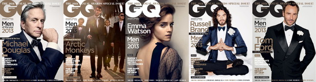 Okładki październikowego numeru GQ, fot. gq-magazine
