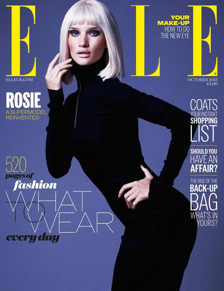 Rosie Huntington-Whiteley w sesji okładkowej dla ELLE UK