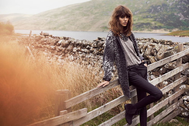 Freja Beha Erichsen w kampanii Reserved jesień-zima 2013