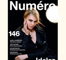 Cara Delevingne, Ashleigh Good i Nadja Bender w Numéro wrzesień 2013, fot. Karl Lagerfeld